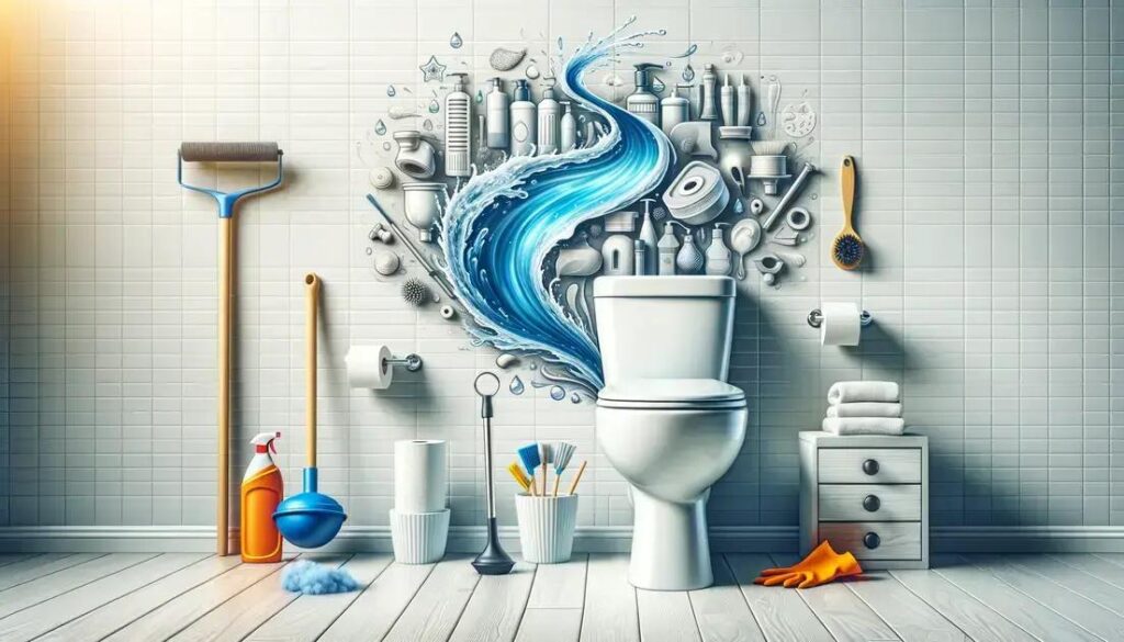 desentupir vaso sanitário com fezes